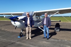 Horst und Holger in Tacuarembó nach der ersten Strecke