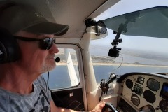 Flug entlang der Atlantikküste