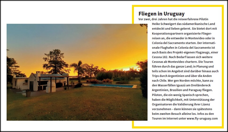Termine Termine im Fliegermagazin